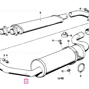 Transport gratuit Rear silencer - BMW