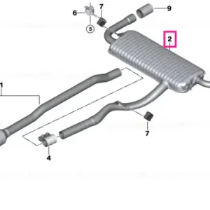 Rear silencer - BMW Cumpără online