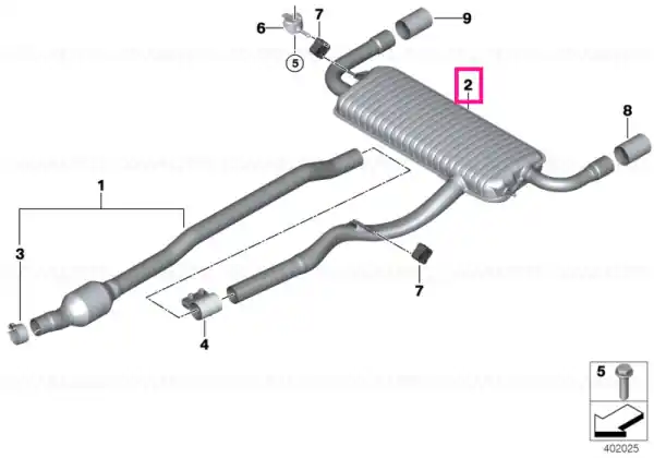 Rear silencer - BMW Cumpără online