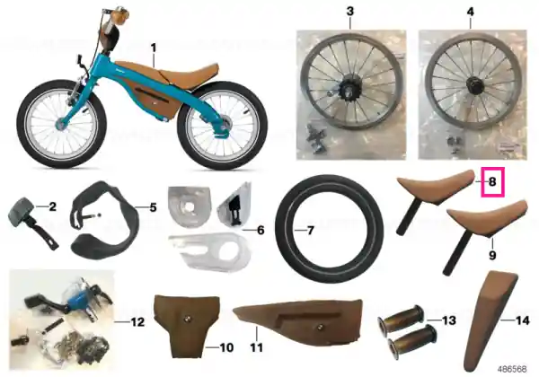 Reducere specială BMW Kidsbike saddle BMW Kidsbike saddle CARAMEL