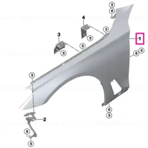 Cumpără acum Side panel, aluminum, front right - BMW