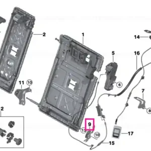 Cuzinet exterior dreapta - BMW Livrare rapidă