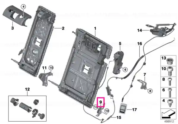 Cuzinet exterior dreapta - BMW Livrare rapidă