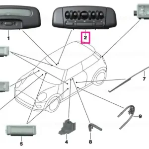 Interior light, front HIGH SHD - BMW - Mini Transport gratuit