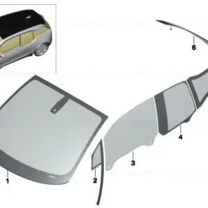 Ultima șansă Side window, rigid, rear right SSG - BMW