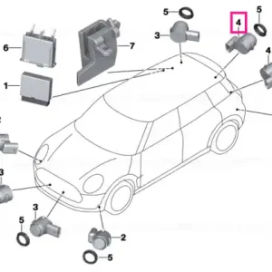 Cumpără online Ultrasonic sensor, Thunder Gray WB58 - BMW - Mini