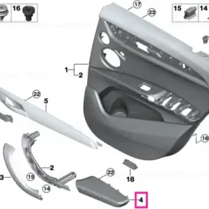 Armrest, left OYSTER - BMW Discount