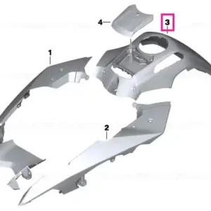 Premium Capac rezervor mijloc LIGHT-WHITE - BMW Motorrad