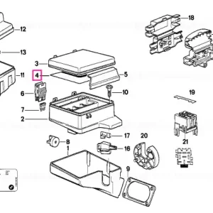 Retur gratuit Stick-on label in fuse box (ENGLISCH) - BMW