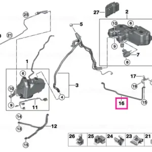 Chilipir Tensioning strap, passive tank - BMW