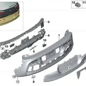 Reducere de preț Capac carlig spate grunduit - BMW