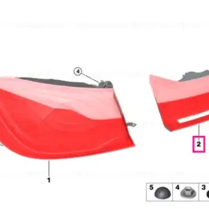 Rear light in trunk lid, left OLED - BMW Expediere rapidă