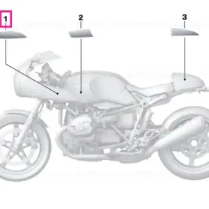 Decorative trim, right - BMW Motorrad Noutate