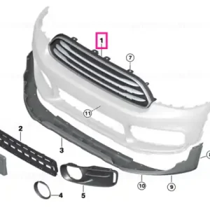 Ornamental grille, engine comp. lid PHEV - BMW - Mini Expediere rapidă