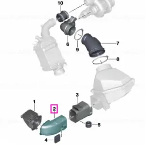 Conducta/Cot admisie aer (pentru cilindrii 5-8) - BMW Seria 5 F90 M5, Seria 8 F91 M8 Convertible F92 M8 Coupe F93 M8 Gran Coupe - tip motor S63 Expediere rapidă