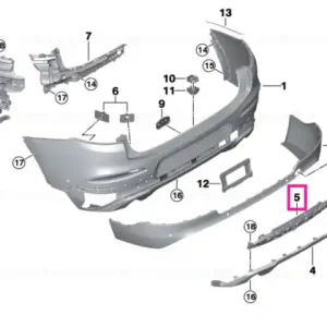 Reinforcement, bumper, rear bottom - BMW Ofertă de sezon