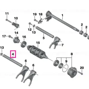 Disponibil imediat Shifting rail 1/3 - 2/4 - BMW Motorrad