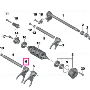 Shifting fork 1st to 4th gear - BMW Motorrad Reduceri