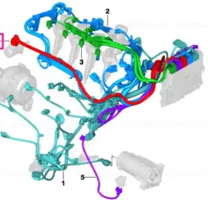 Wiring loom, eng., Valvetronic servomtr - BMW Reducere extra