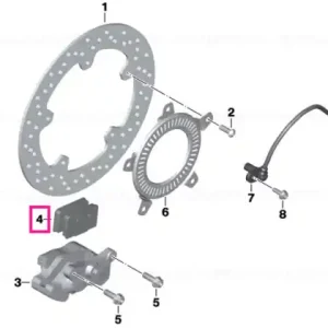 Retur gratuit Brake pads kit, rear - BMW Motorrad