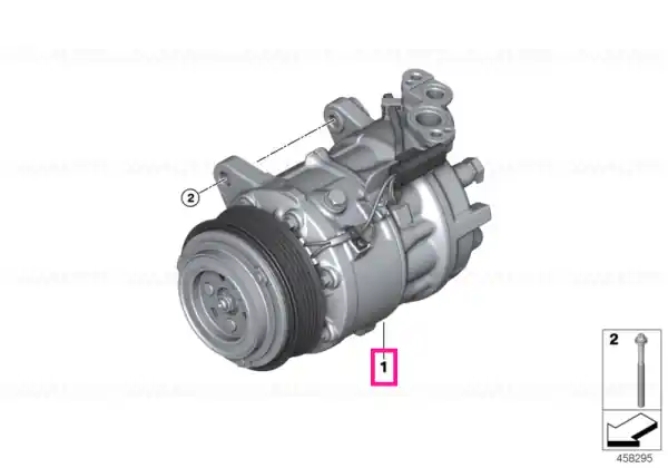 RP AC compressor.w.magnetic coupling R134A/R1234YF - BMW Ofertă