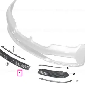 Reducere Grille, air inlet, middle - BMW