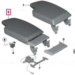 Armrest, leather, front middle VENETOBEIGE - BMW Cumpără acum