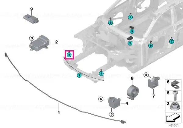 Senzor acceleratie - BMW Plată sigură