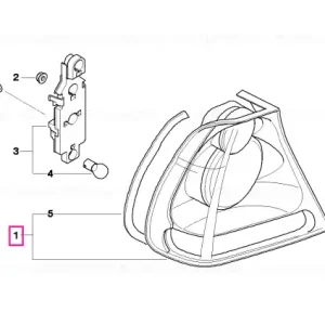 Tail light, left - BMW Bestseller