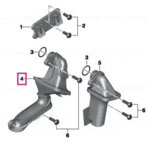 Reducere extra Intake snorkel, suction stage - BMW Motorrad