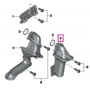 Cumpărături sigure Intake snorkel, pressure stage - BMW Motorrad