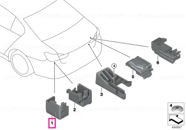 Device mounting auxiliary battery - BMW Cel mai vândut