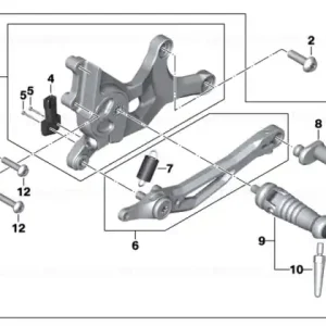 Ofertă de sezon Footrest system, right CLASSIC - BMW Motorrad