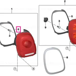 Garnitura lampa spate stanga - BMW - Mini Doar azi