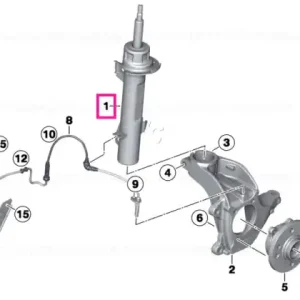 Super ofertă Front right spring strut - BMW - Mini
