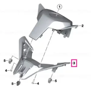 Handlebar trim panel insert - BMW Motorrad Expediere rapidă