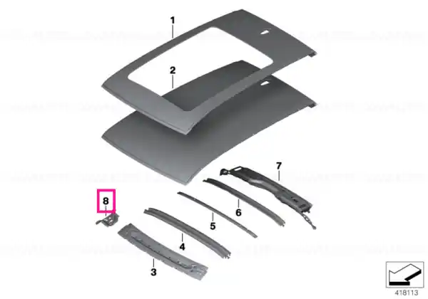Conector carcasă parbriz lateral stânga - BMW Lichidare de stoc