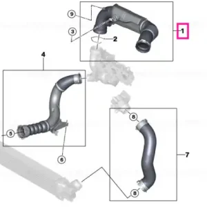 Conductă aer filtrat cu rezonator - BMW Retur gratuit