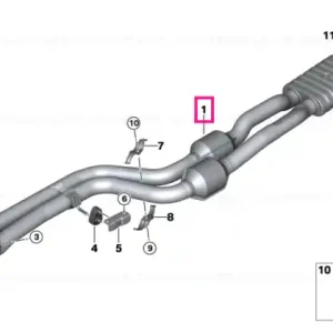 RP-catalytic converters with muffler - BMW Super ofertă
