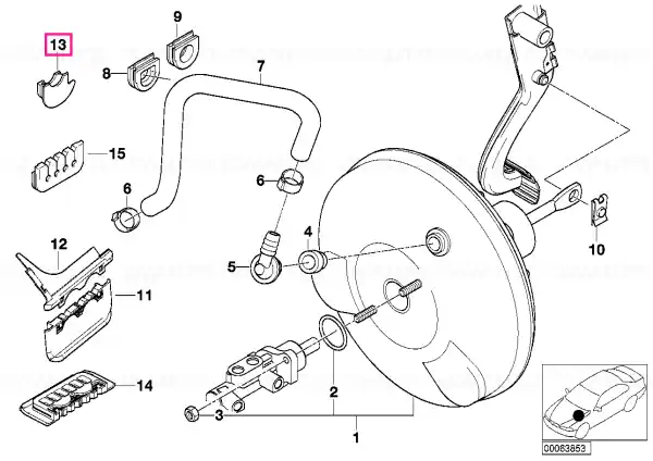 Rubber grommet - BMW Doar azi
