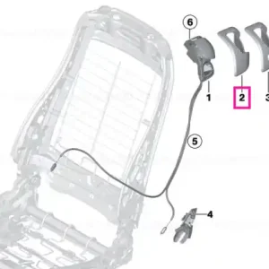 Capac eliberare stanga SCHWARZ - BMW Ofertă limitată