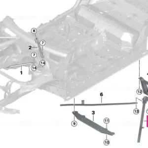 Comandă acum Torsion strut, rear left - BMW