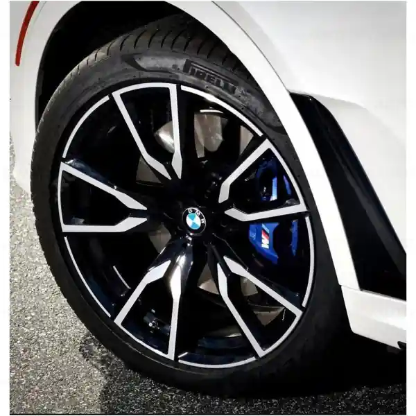 Discount Janta din aliaj usor - M Performance V-Spoke 755M - Bicolor Negru/Argintiu (Jet Black Sol. Paint / Bright Turned) - 9,5Jx22 ET:32 - BMW X7 G07