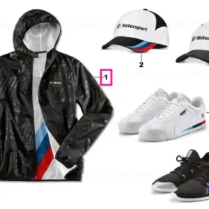 BMW M Motorsport rain jacket unisex BLACK, XL Cel mai vândut