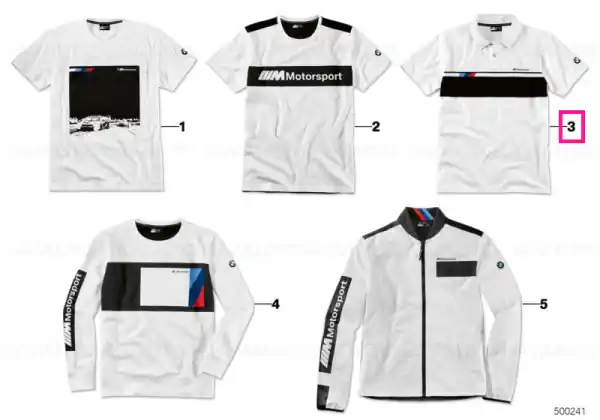 Retur ușor BMW M Motorsport polo shirt men's WHITE, XXL