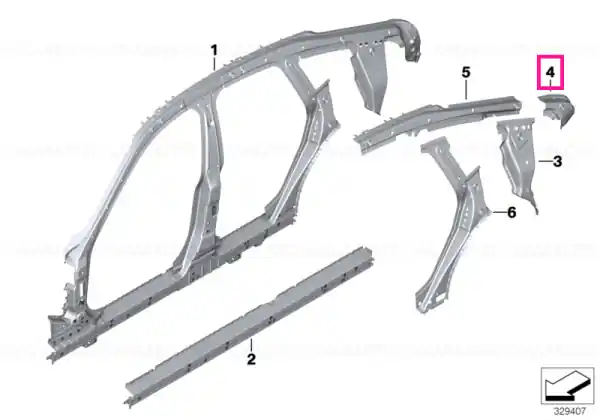 Cumpără acum Striker plate, D-pillar, left - BMW