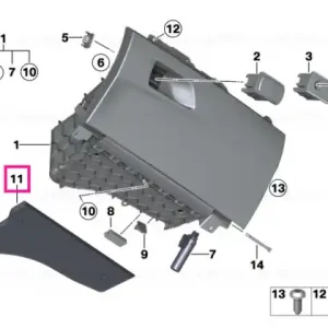 Rubber insert, glove box - BMW Ofertă