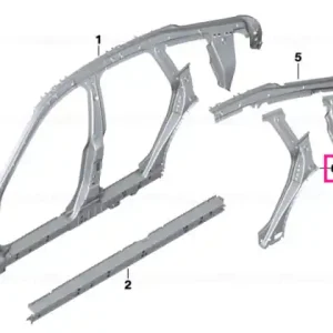 C-pillar support, right - BMW Expediere rapidă