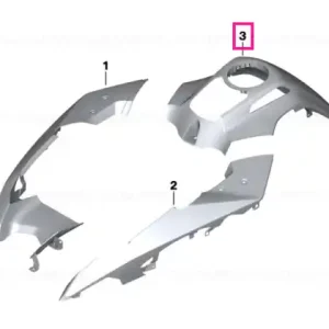 Reducere specială Capac rezervor mediu RACING-BLUE - BMW Motorrad