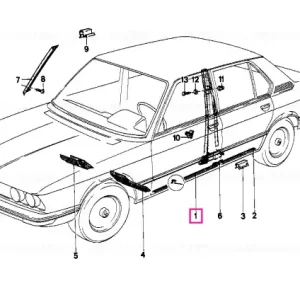 Retur gratuit Sill strip front - BMW